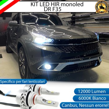 Kit Mono led coppia HB3 Anabbaglianti Abbaglianti 12000 lumen DR F35