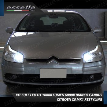 Kit Full LED Abbaglianti H1 10000 Lumen 6000K bianco CITROEN C5 Mk1 RESTYLING Kit Full LED Abbaglianti H1 10000 Lumen 6000K bianco CITROEN C5 Mk1 RESTYLING