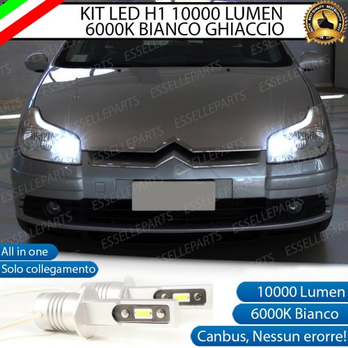 Kit Full LED Abbaglianti H1 10000 Lumen 6000K bianco CITROEN C5 Mk1 RESTYLING