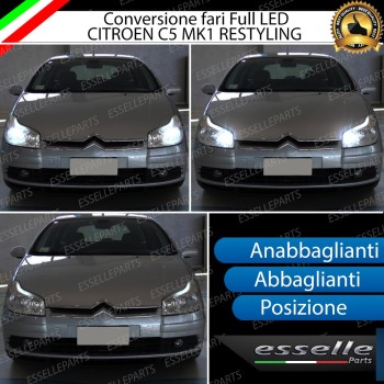 Conversione Fari Full LED 9800LM + 10000LM + 330LM Citroen C5 Restyling Conversione Fari Full LED 9800LM + 10000LM + 330LM Citroen C5 Restyling