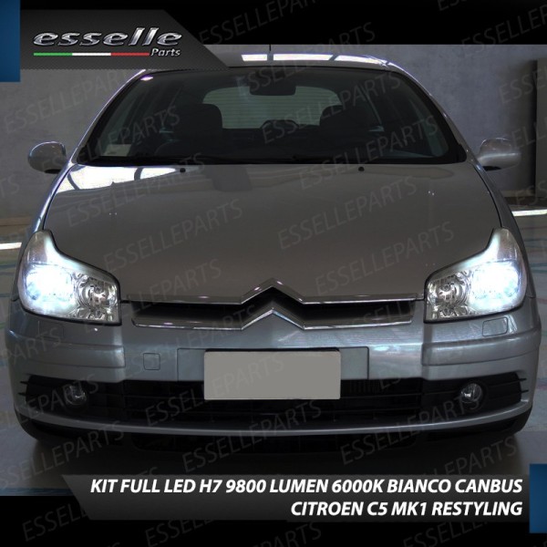 Conversione Fari Full LED 9800LM + 10000LM + 330LM Citroen C5 Restyling