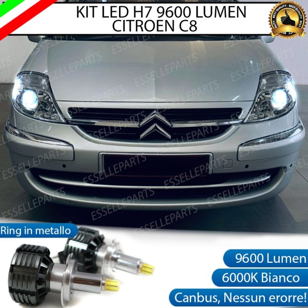 Kit Full LED H7 9600 LUMEN Anabbaglianti Citroen C8
