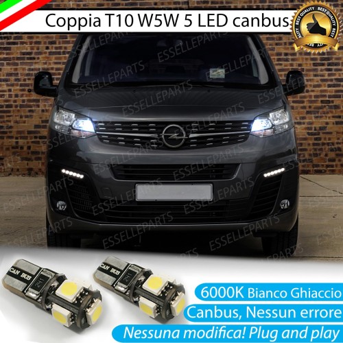 Luci posizione T10 W5W 5 LED Canbus opel zafira life