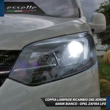 Coppia lampade ricambio D8S Xenon 6000K bianco Ghiaccio per OPEL ZAFIRA LIFE Coppia lampade ricambio D8S Xenon 6000K bianco Ghiaccio per OPEL ZAFIRA LIFE