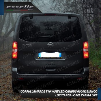 Luci targa 5 LED Canbus Opel Zafira Life Luci targa 5 LED Canbus Opel Zafira Life
