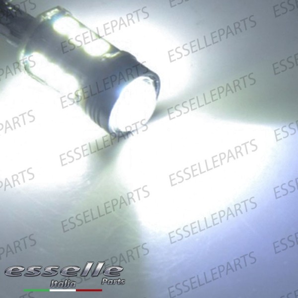 Lampada SINGOLA T15 13 LED con lente frontale Canbus 6000K bianco ghiaccio