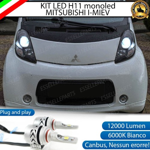 Kit Full LED Coppia lampade monoled H11 per MITSUBISHI I-MIEV CON FARO LENTICOLARE