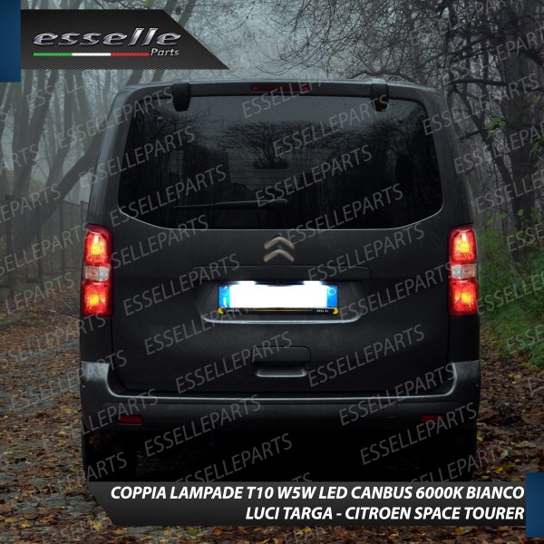 Luci Targa 5 LED Canbus 6000K per CITROEN SPACE TOURER