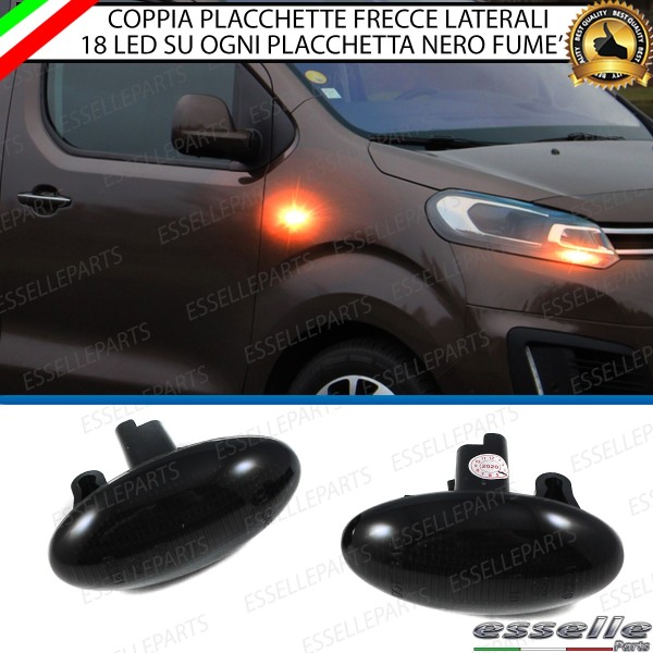 PLACCHETTE LATERALI NERE A 18 LED PER FRECCE SPECIFICHE PER OPEL VIVARO C