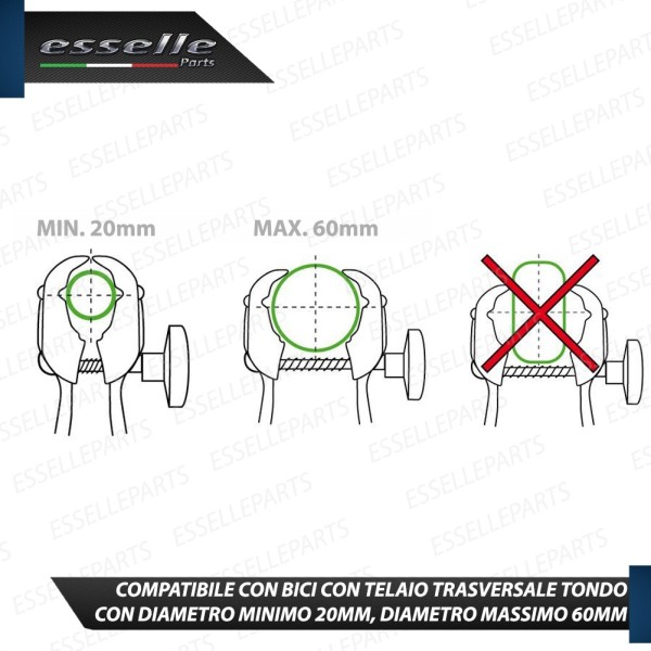 Portabici per Barre da Tetto in acciaio per una Bicicletta