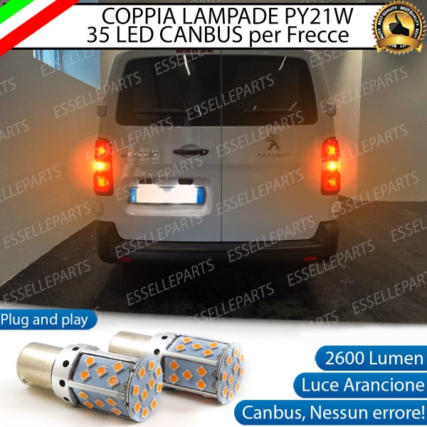 Coppia Frecce Posteriori PY21W 35 LED Canbus Peugeot Expert III