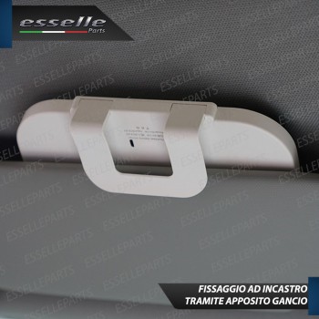 Specchio a Led per Aletta Parasole Soft Touch ricaricabile 6000K