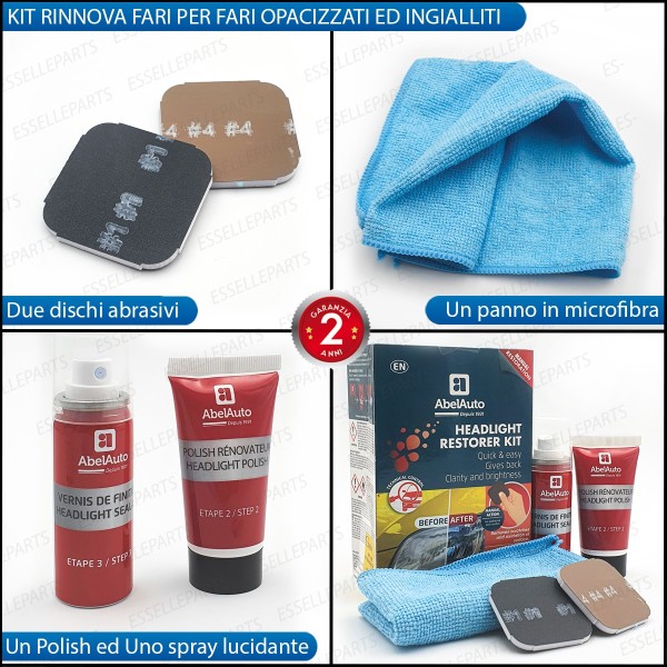 Kit Rinnova Fari ripristina la trasparenza dei fari