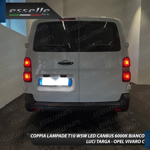 Luci Targa 5 LED Canbus 6000K per Opel Vivaro C