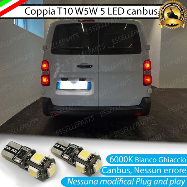 Luci Targa 5 LED Canbus 6000K per Opel Vivaro C