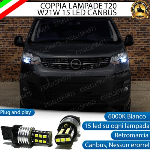 Luci diurne 15 LED T20 Opel Vivaro C
