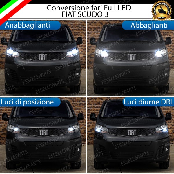 Conversione fari full LED Fiat Scudo 3