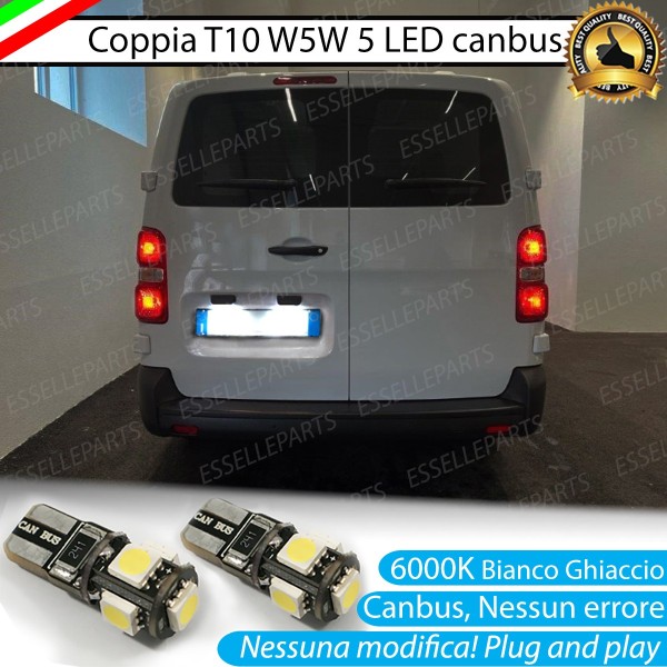 Luci Targa 5 LED Canbus 6000K per Fiat Scudo 3