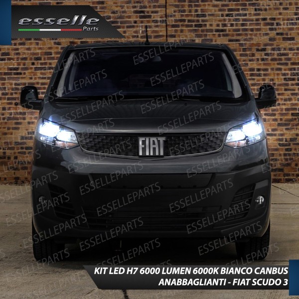 Kit Full LED coppia H7 - ULTRA COMPATTA - 6000 LUMEN Anabbaglianti Fiat Scudo 3