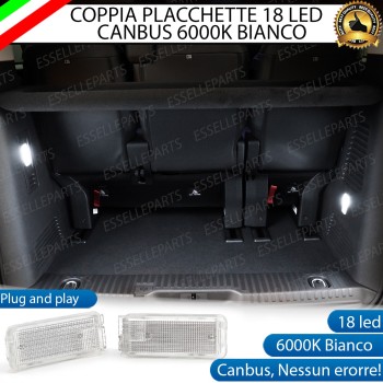 Coppia placchette LED VANO BAGAGLI bagagliaio Toyota Proace Verso