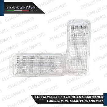 Coppia placchette LED VANO BAGAGLI bagagliaio Toyota Proace Verso