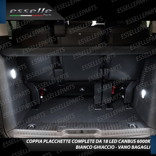 Coppia placchette LED VANO BAGAGLI bagagliaio Fiat Scudo MK3