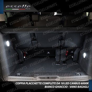 Coppia placchette LED VANO BAGAGLI bagagliaio Fiat Scudo MK3