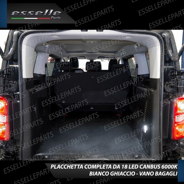 Placchetta plafoniera vano bagagli bagagliaio LED per Opel Zafira Life