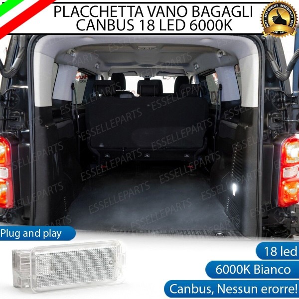 Placchetta plafoniera vano bagagli bagagliaio LED per Opel Vivaro C