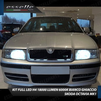 Lampade a LED H4 + T10 per SKODA OCTAVA 1 Luce Bianca