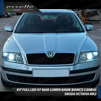 Conversione Fari Full LED per Skoda Octavia 2 1Z 6000K Bianco Ghiaccio Canbus