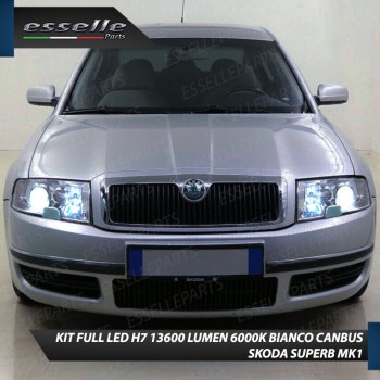 Kit Full LED H7 Monoled al quarzo 13600 LUMEN Skoda Superb 1
