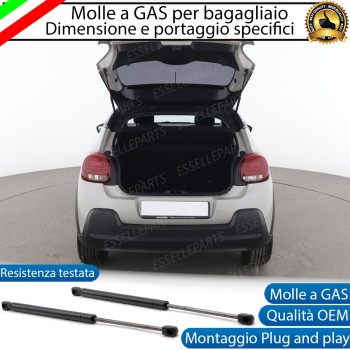 Ammortizzatori molle a gas pistoncini portellone bagagliaio CITROEN C3 III