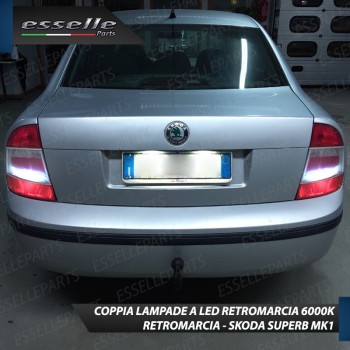 Luci Retromarcia Led Canbus SKODA SUPERB 1 Luce Bianca No Error