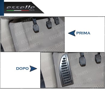 POGGIAPIEDI POGGIA PIEDE GOMMA ANTISCIVOLO ADESIVO IN ALLUMINIO