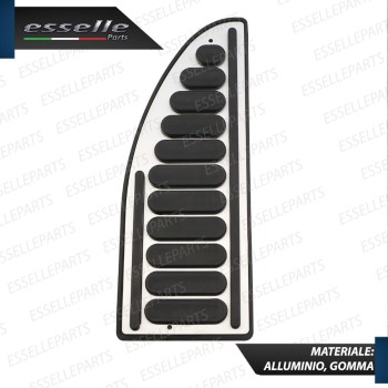 POGGIAPIEDI POGGIA PIEDE GOMMA ANTISCIVOLO ADESIVO IN ALLUMINIO