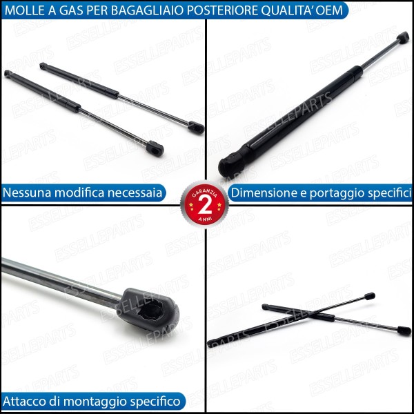 Ammortizzatori molle a gas pistoncini portellone bagagliaio OPEL CORSA E 3 PORTE