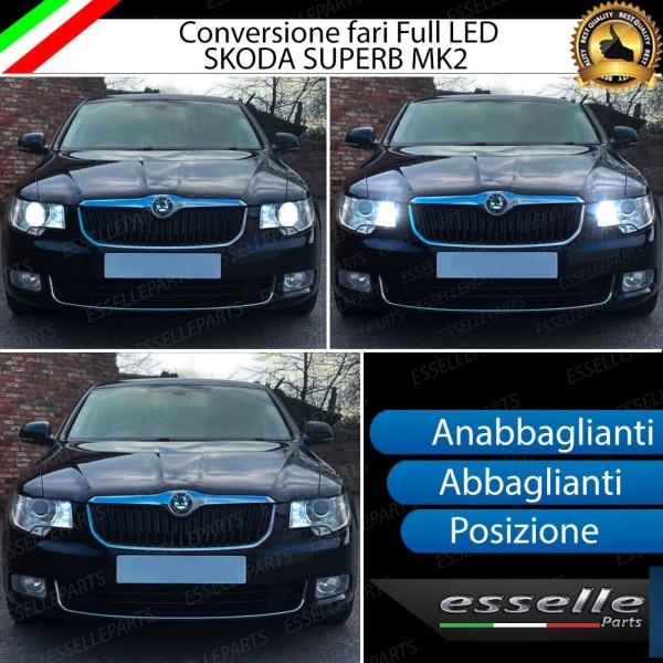 Conversione Fari Full LED Skoda Superb 2