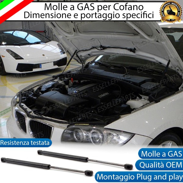 Ammortizzatori molle a gas pistoncini cofano anteriore BMW SERIE 1 E87 E88 E81 E82