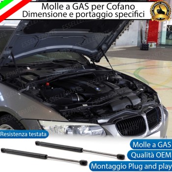 Ammortizzatori molle a gas pistoncini cofano anteriore BMW SERIE 3 E92 E93