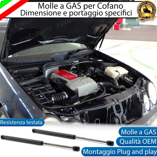 Ammortizzatori molle a gas pistoncini cofano anteriore MERCEDES CLK C208