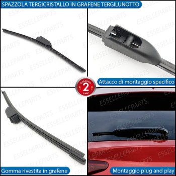 Kit Spazzola Tergilunotto Posteriore per Alfa Romeo Stelvio