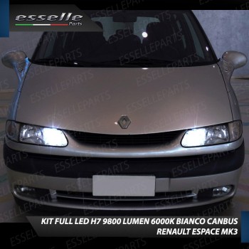 Kit Full LED H7 9800 Lumen 6000K bianco Abbaglianti RENAULT Espace 3 Dal 07-2000