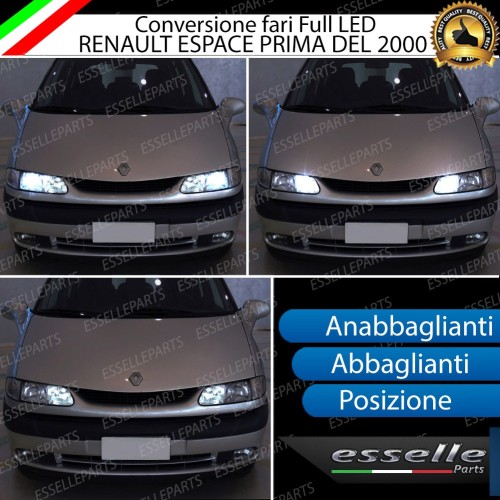 Conversione Fari Full LED 6400LM + 10000LM + 330LM Renault Espace 3 Fino al 06-2000