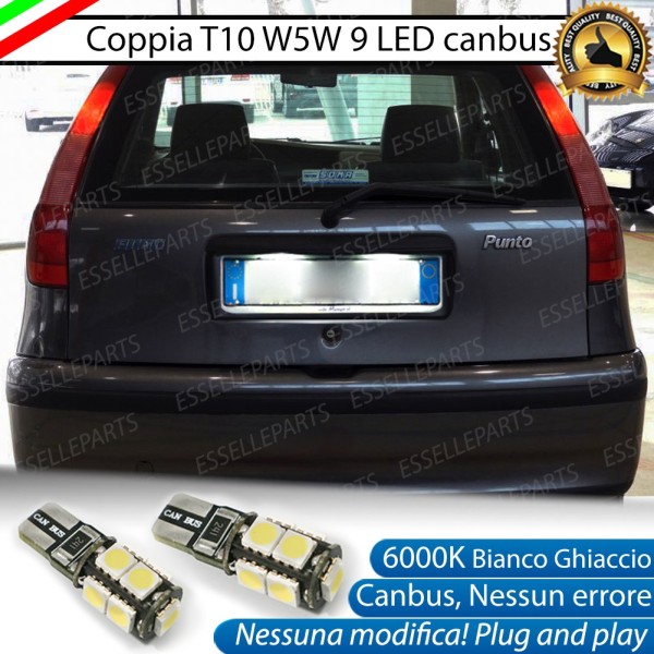 Luci Targa 9 LED Canbus 6000K per FIAT PUNTO MK1