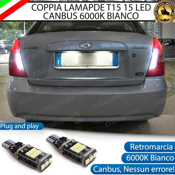 Luci Retromarcia a LED HYUNDAI ACCENT 3 1200 LM T15 CANBUS