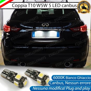 Luci targa 5 LED Canbus