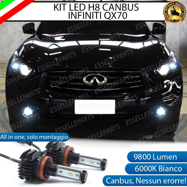 Kit Full LED H8 coppia lampade FENDINEBBIA INFINITI QX70