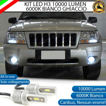 Kit Full LED H3 10000 Lumen Fendinebbia JEEP GRAND CHEROKE II WJ