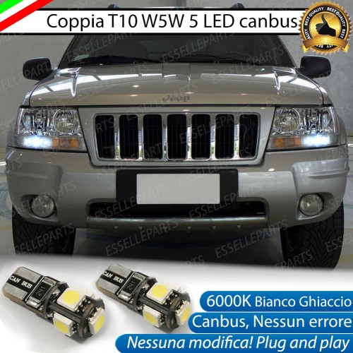 Luci posizione T10 W5W 5 LED Canbus JEEP GRAND CHEROKE II WJ